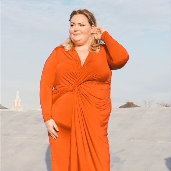 ASOS Curve Dresses & Skirts - Slinky Red Wrap Evening Dress